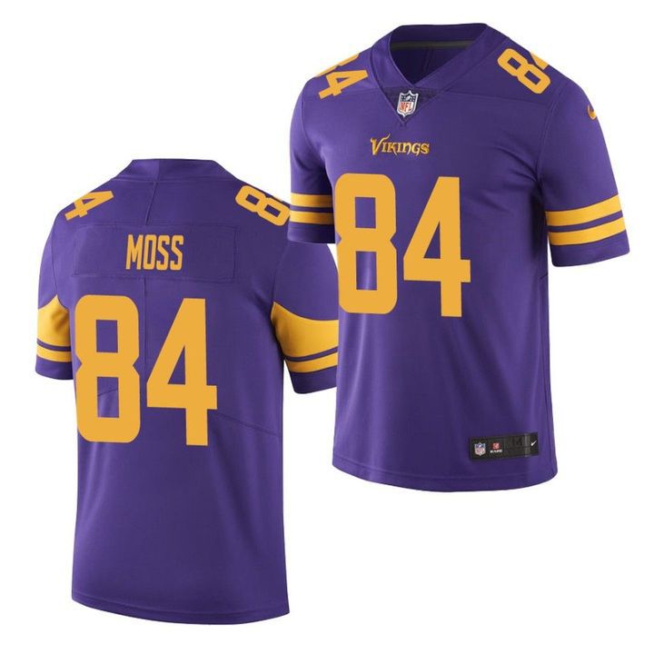 Men Minnesota Vikings #84 Randy Moss Nike Purple Color Rush Limited NFL Jersey